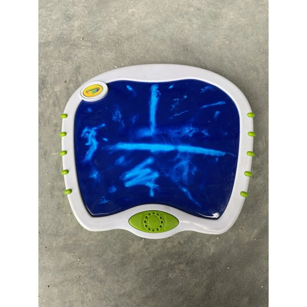 Crayola My First Touch Lights Musical Doodle Board Mess Free Blue Gel Table